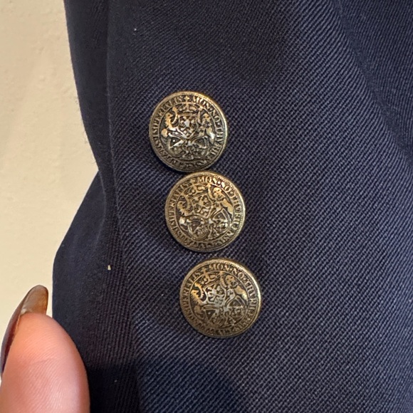 Oscar de la Renta Midnight Blue Blazer - Picture 3 of 11